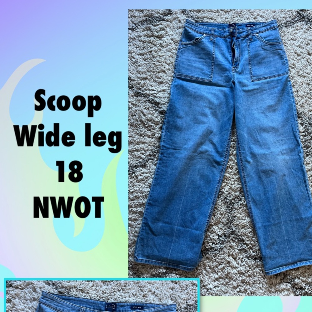 Scoop wide leg jeans